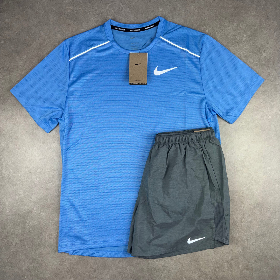 Nike Miler T-Shirt Set - University Blue