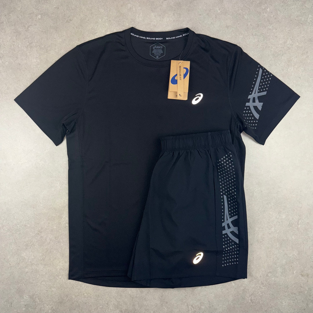 Asics Icon T-Shirt Set - Black