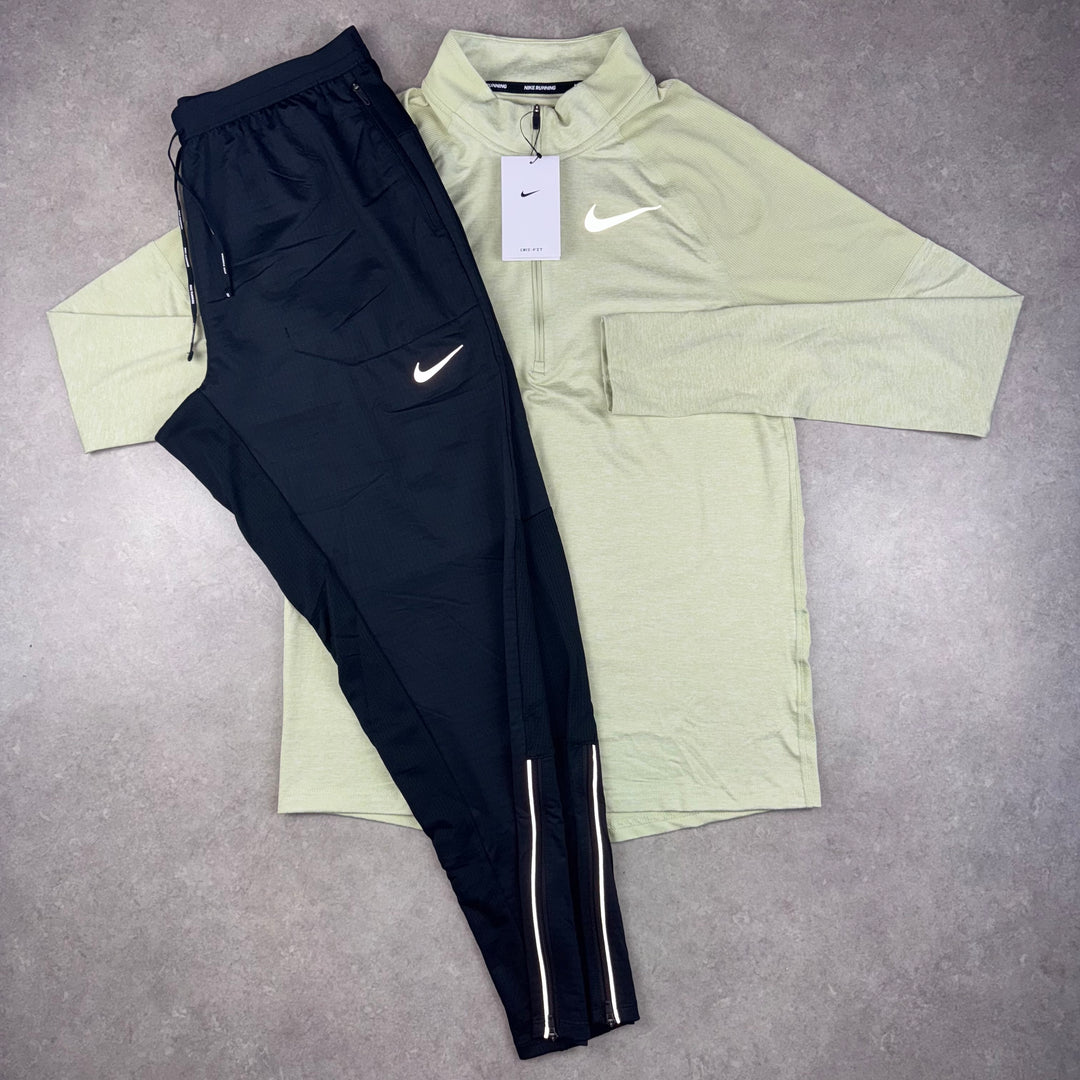 Nike Element Half-Zip x Phenom Set - Olive Aura