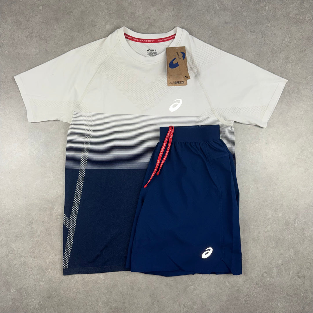 Asics Seamless T-Shirt Set - Navy