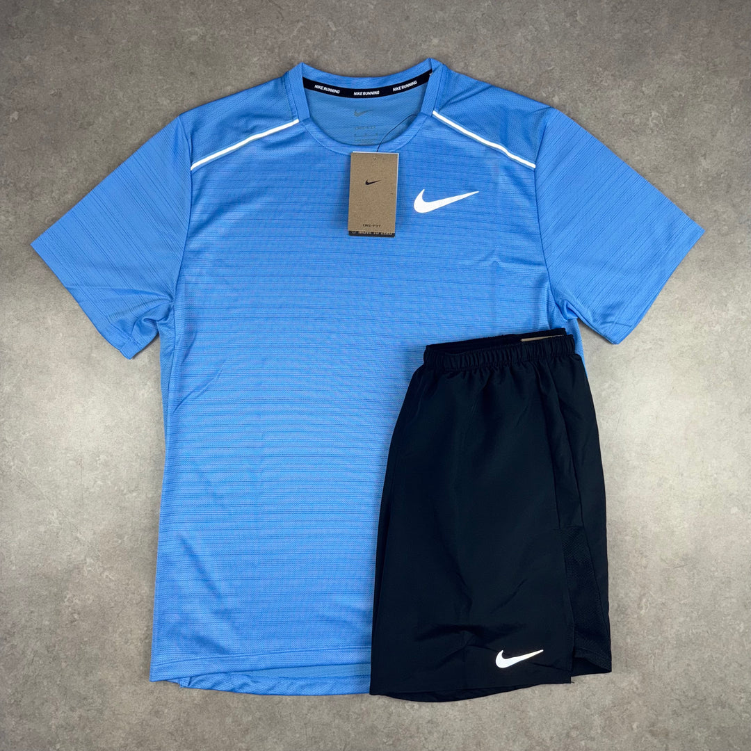 Nike Miler T-Shirt Set - University Blue