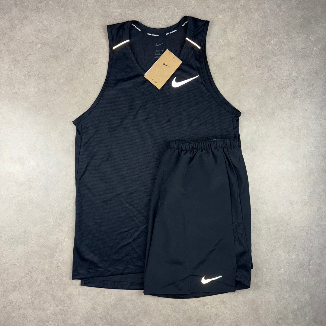 Nike Miler Vest Set - Black