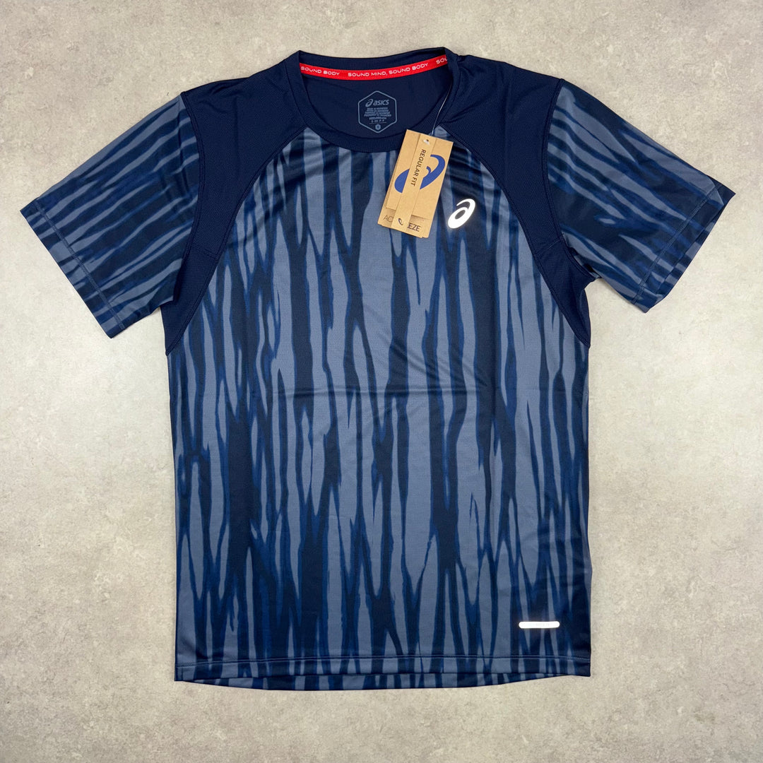 Asics AOP T-Shirt - Blue Expanse