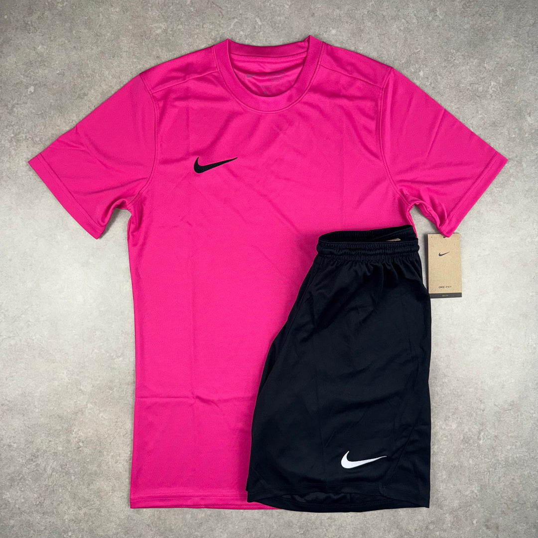 Nike DriFit T-Shirt Set - Hyper Pink/Black
