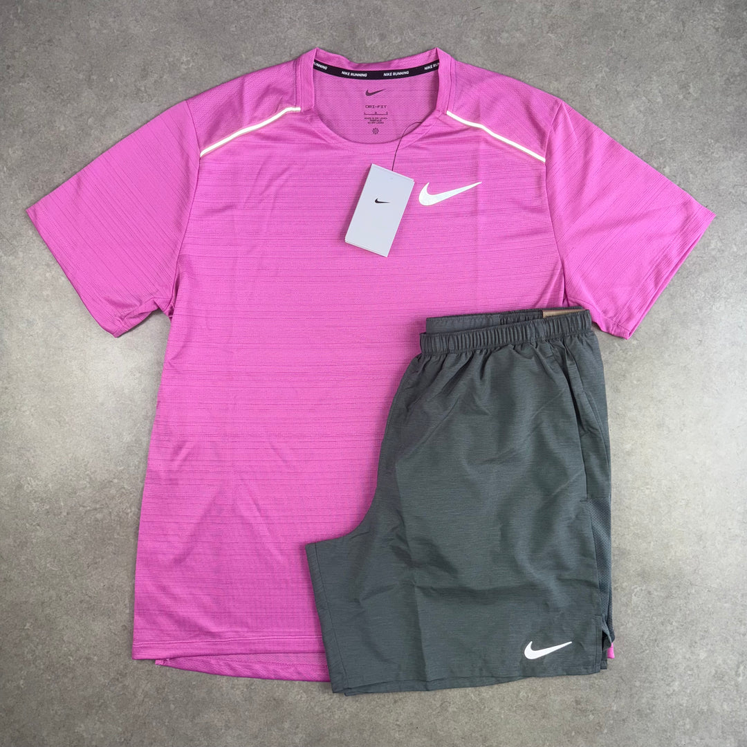 Nike Miler T-Shirt Set - Playful Pink