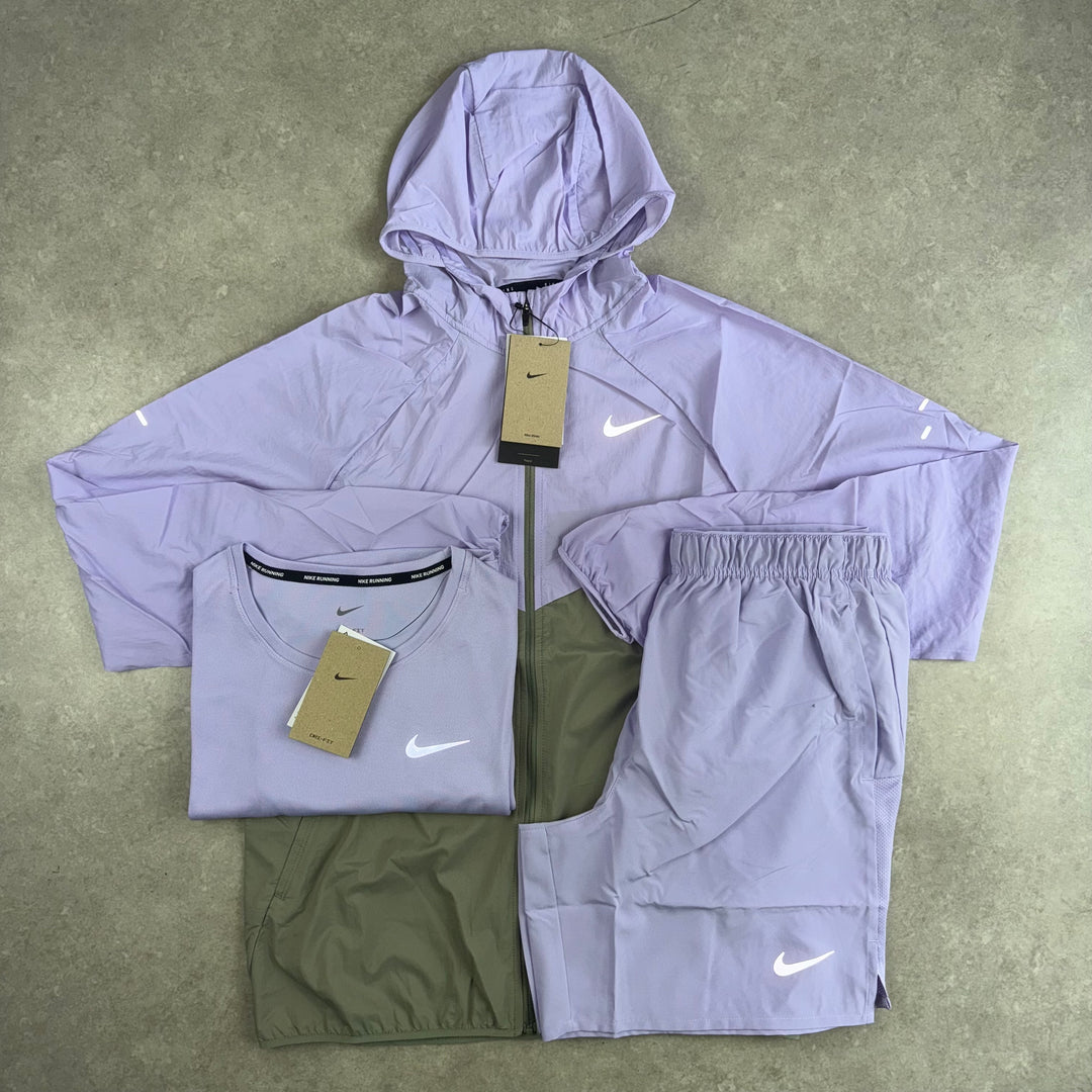 Nike Stride Jacket 3 Piece Set - Light Purple