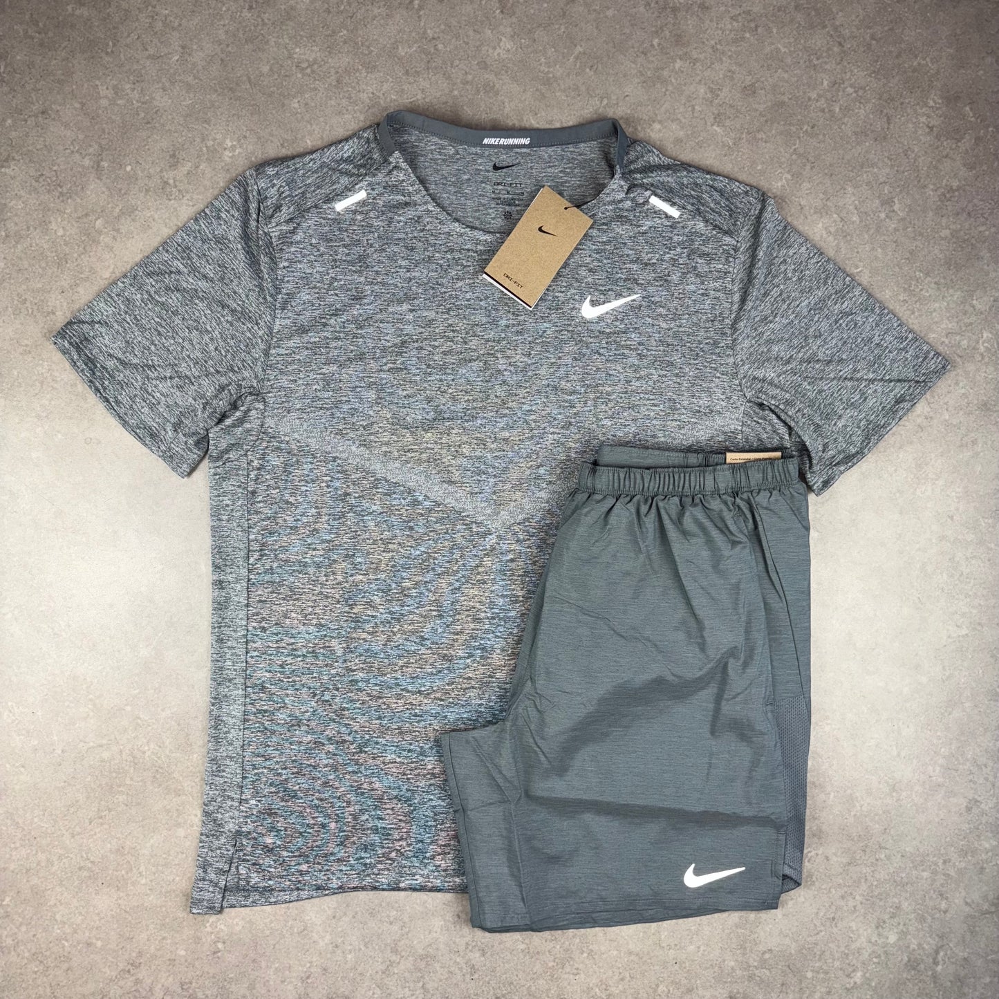 Nike Rise T-Shirt Set - Grey