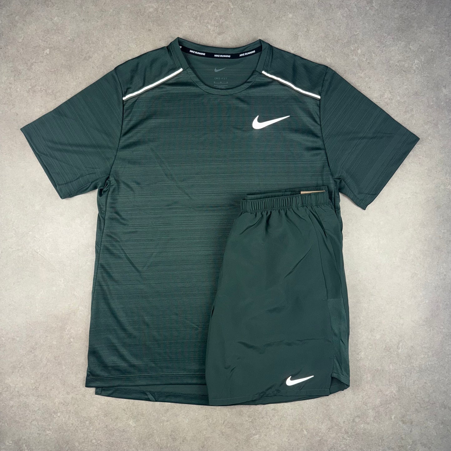 Nike Miler T-Shirt Set - Vintage Green