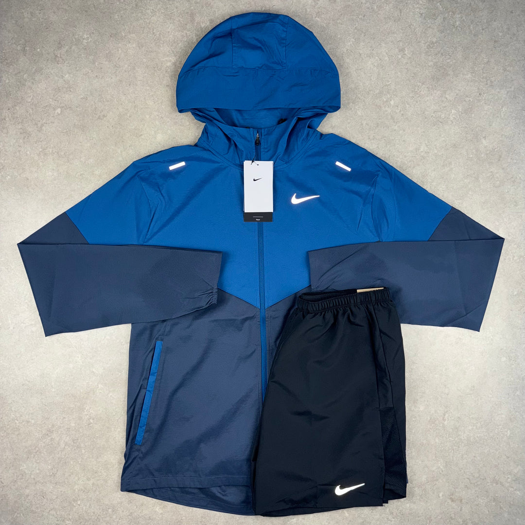 Nike UV Windrunner Jacket x Challenger Short Set - Thunder Blue/Black