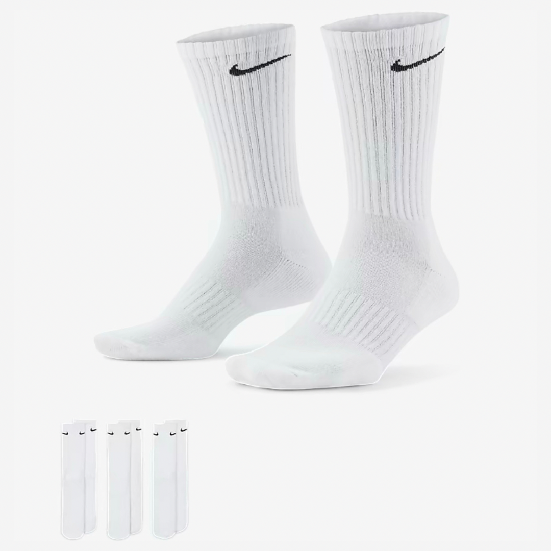 Nike Crew Socks (3 Pack) - White