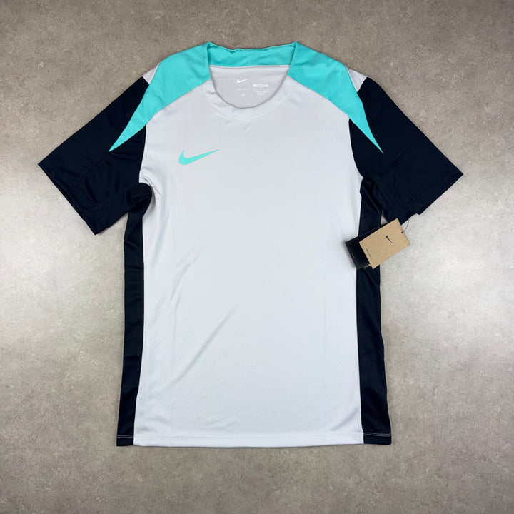 Nike Strike 3 Piece Half-Zip Set - White/Turquoise/Black
