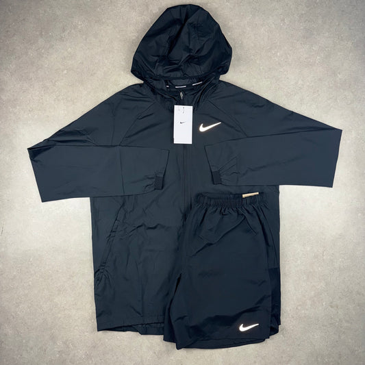 Nike Essential Jacket x Challenger Shorts Set - Black