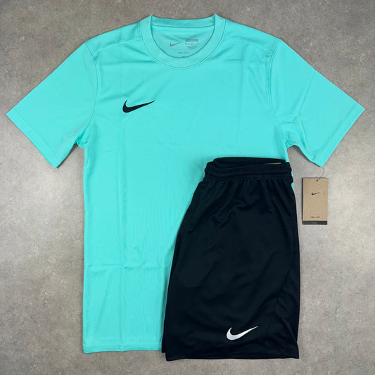 Nike DriFit T-Shirt Set - Turquoise/Black