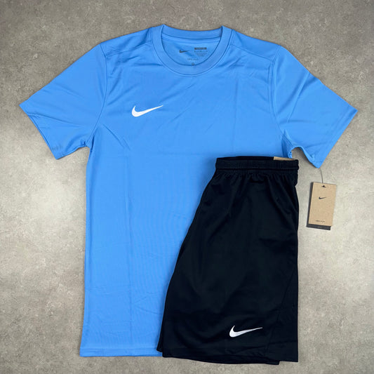 Nike DriFit T-Shirt Set - University Blue/Black