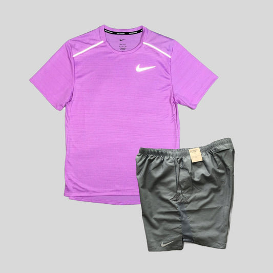 Nike Miler T-Shirt Set - Rush Fuchsia