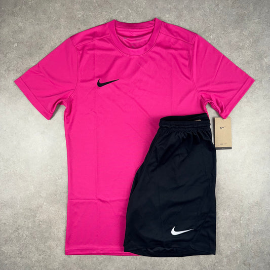 Nike DriFit T-Shirt Set - Hyper Pink/Black
