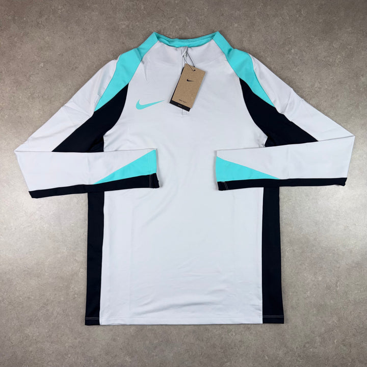 Nike Strike 3 Piece Half-Zip Set - White/Turquoise/Black
