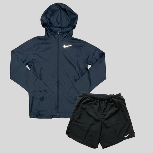 Nike Essential Jacket x Challenger Shorts Set - Black