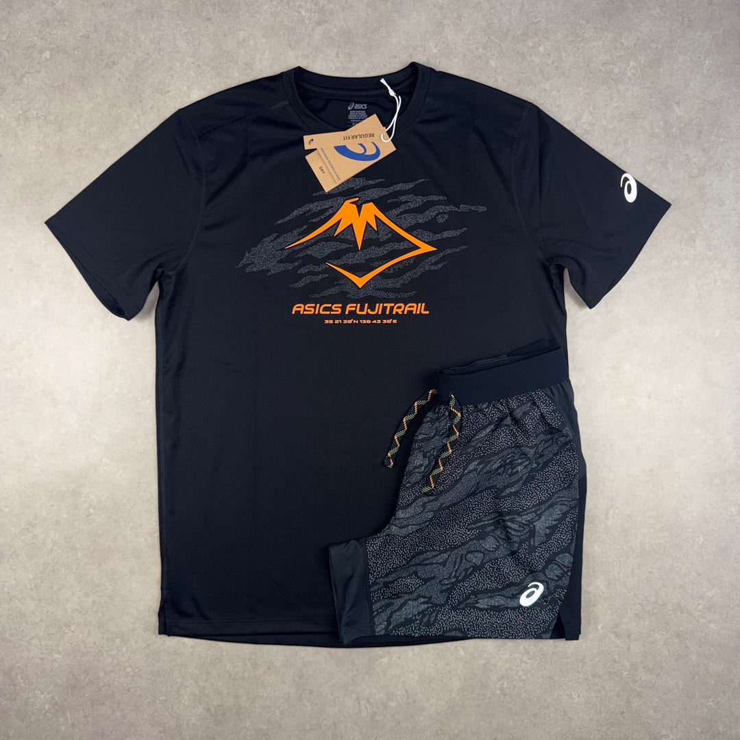 Asics Fugitrail T-Shirt Set - Black