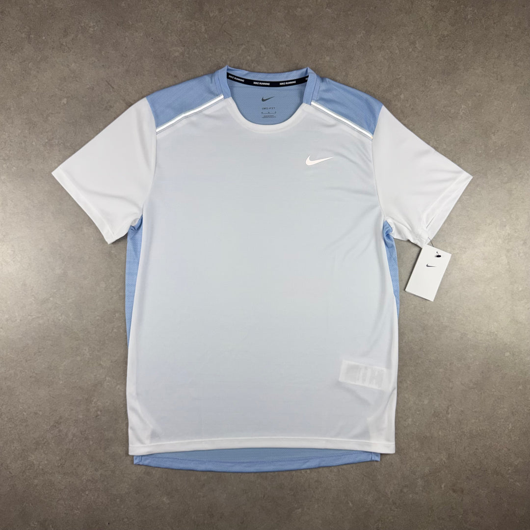 Nike Miler T-Shirt - White/Cobalt