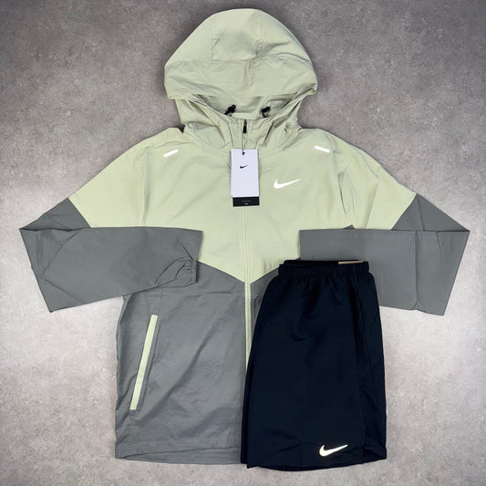 Nike UV Windrunner Jacket x Challenger Shorts - Olive Aura/Black