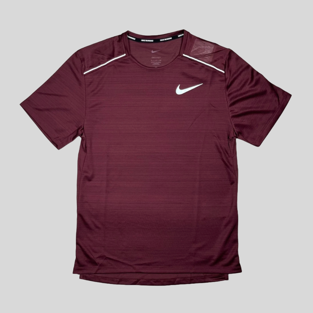 Nike Miler T-Shirt - Maroon