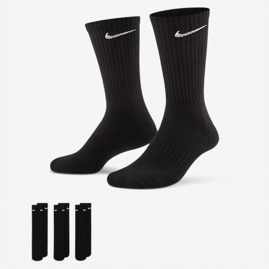 Nike Crew Socks (3 Pack) - Black