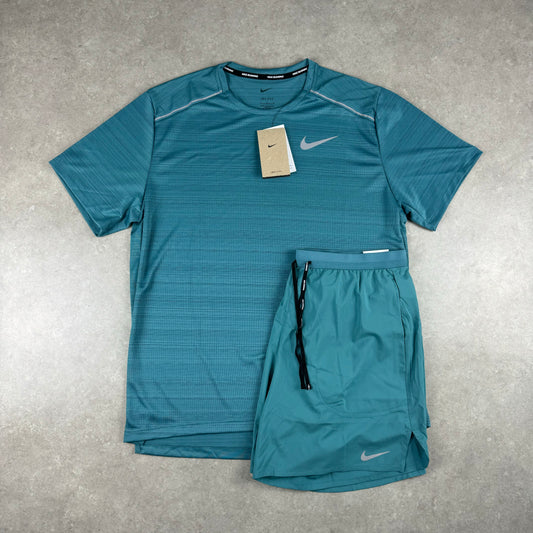 Nike Miler T-Shirt Set - Teal