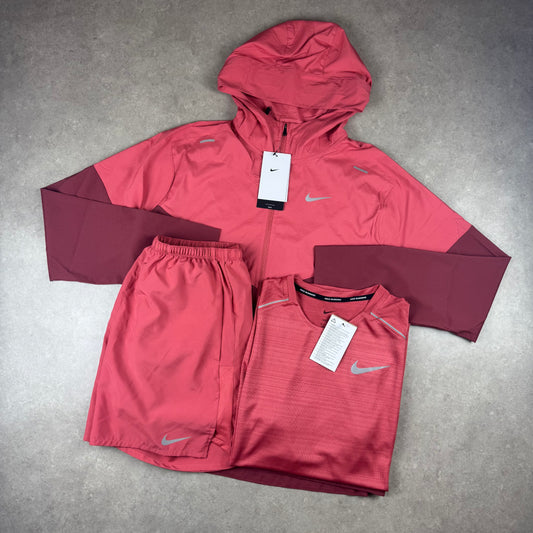 Nike 3 Piece UV Windrunner Set - Adobe Red