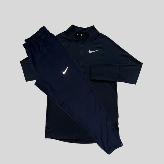 Nike Element Half-Zip/Nike Challenger pants Set - Black